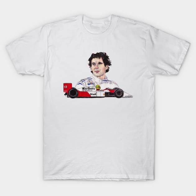 Ayrton Senna T-Shirt by paulnelsonesch